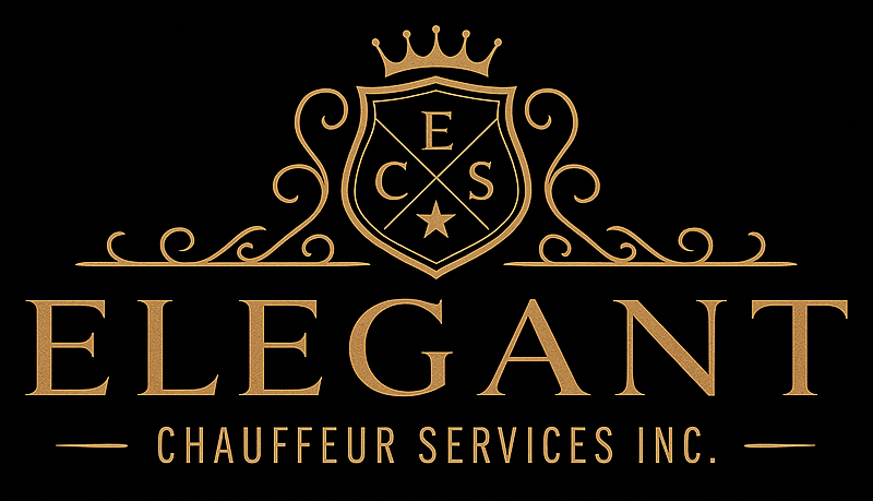 Elegant Chauffeurs company logo representing premium luxury chauffeur and transportation services in the USA.